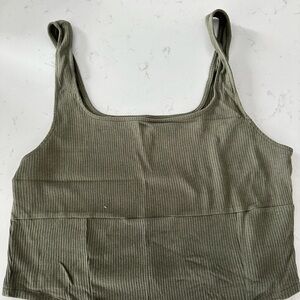 American Eagle Outfitters Sage Ribbed Camisole